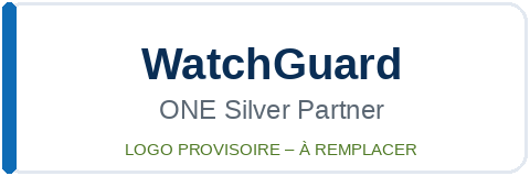 Logo WatchGuard ONE Silver Partner